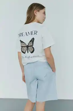 Wehkamp Sofie Schnoor girls T-shirt met backprint wit aanbieding