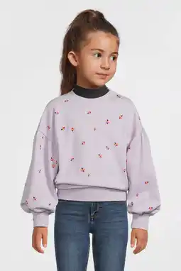 Wehkamp Me & My Monkey sweater met bloemenprint lichtpaars aanbieding