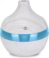 Bol.com Hoga - Luchtbevochtiger - Humidifier 300ML – Vernevelaar – Waterverdamper – 7 kleuren LED- Wit aanbieding