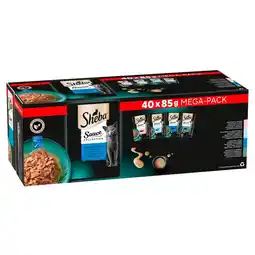 Kruidvat Sheba Délicatesses Vis Selectie In Saus Kattenvoer aanbieding