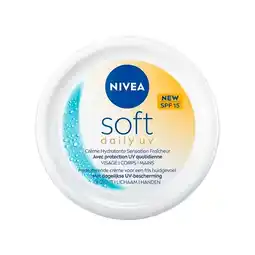Trekpleister NIVEA Soft Daily Uv SPF15 Crème aanbieding