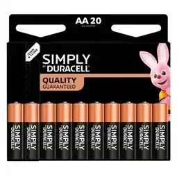 Trekpleister Duracell Simply AA-Batterijen aanbieding