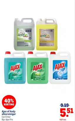 Makro Ajax of andy allesreiniger aanbieding
