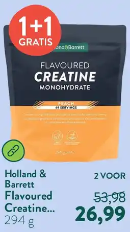 Holland & Barrett Flavoured Creatine Monohydraat Peach - 294g aanbieding