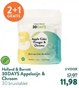Holland & Barrett 30DAYS Appelazijn & Chroom aanbieding