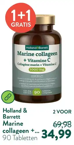 Holland & Barrett Marine collageen + Vitamine C 1000 mg aanbieding