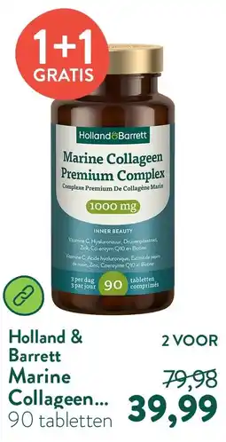 Holland & Barrett Marine Collageen Premium Complex 1000mg aanbieding