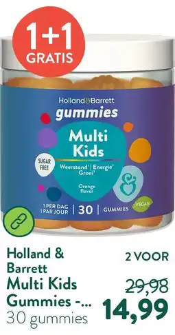 Holland & Barrett Multi Kids Gummies - 30 gummies aanbieding