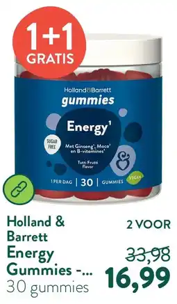 Holland & Barrett Energy Gummies - 30 gummies aanbieding