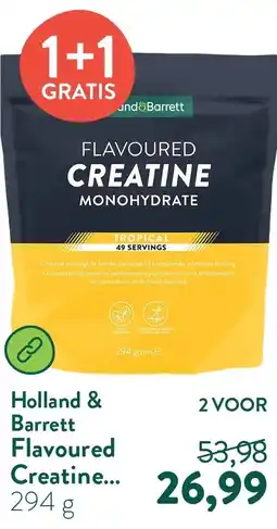 Holland & Barrett Flavoured Creatine Monohydraat Tropical - 294g aanbieding