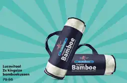 DA Lucovitaal 2x kingsize bamboekussen aanbieding
