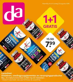 DA Lucovitaal Vitaminen, voedingssupplementen en verzorgingsproducten aanbieding