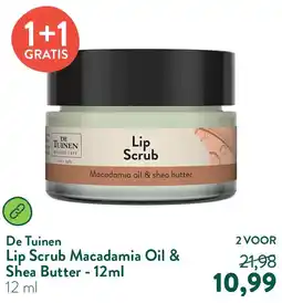 Holland & Barrett Lip Scrub Macadamia Oil & Shea Butter - 12ml aanbieding