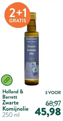 Holland & Barrett Zwarte Komijnolie aanbieding