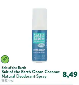 Holland & Barrett Salt of the Earth Ocean Coconut Natural Deodorant Spray aanbieding