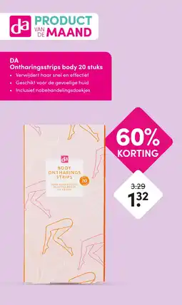 DA DA Ontharingsstrips body 20 stuks aanbieding