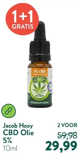 Holland & Barrett CBD Olie 5% aanbieding