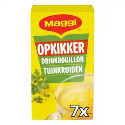 Albert Heijn Maggi Opkikker drinkbouillon tuinkruiden aanbieding