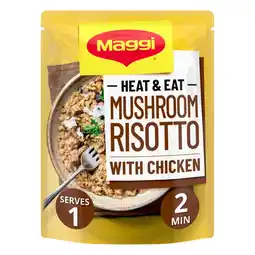 Albert Heijn Maggi Heat & eat mushroom risotto aanbieding