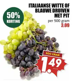 De Boerenschuur italiaanse witte of blauwe druiven met pit aanbieding