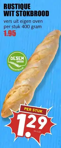 De Boerenschuur desem brood rustique wit stokbrood aanbieding