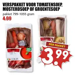 De Boerenschuur verspakket voor tomatensoep, mosterdsoep of groentesoep aanbieding