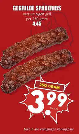 De Boerenschuur gegrilde spareribs aanbieding
