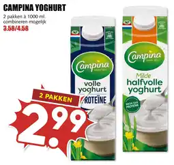 De Boerenschuur Campina yoghurt aanbieding
