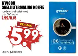 De Boerenschuur g'woon snelfiltermaling koffie aanbieding