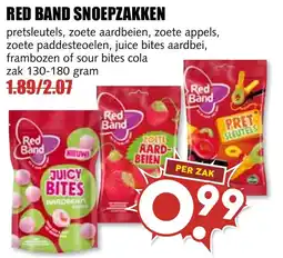 De Boerenschuur Red Band snoepzakken aanbieding