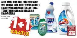 De Boerenschuur Ambi Pur Toiletblok en / of WC Active-Gel, Dreft Wasmiddel en / of Wasverzachter, Antikal Toiletreiniger Gel Klassiek en / of aanbieding