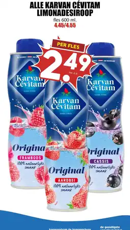 De Boerenschuur Karvan Cévitam limonadesiroop aanbieding