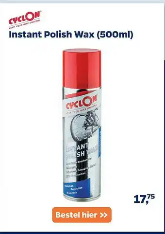 Bike Totaal Cyclon Instant Polish Wax (500ml) aanbieding