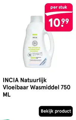 Etos Incia Natuurlijk Vloeibaar Wasmiddel aanbieding