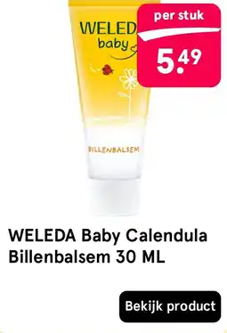 Etos weleda baby calendula billenbalsem aanbieding
