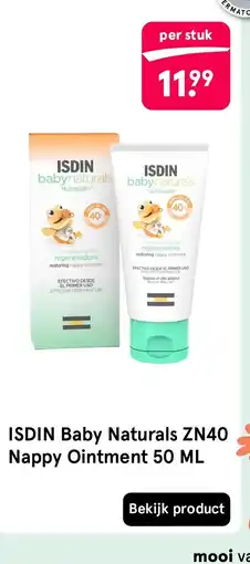 Etos ISDIN Baby Naturals ZN40 Nappy Ointment 50 ML aanbieding