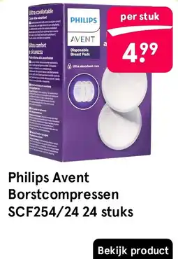 Etos Philips Avent Borstcompressen SCF254/24 aanbieding