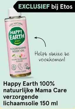 Etos Happy Earth 100% Natuurlijke Mama Care Verzorgende Lichaamsolie aanbieding
