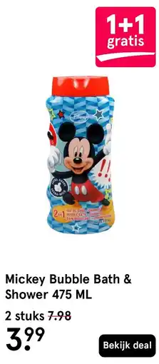 Etos Mickey Bubble Bath & Shower aanbieding