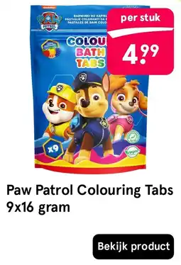 Etos Paw Patrol Colouring Tabs aanbieding