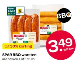 Spar SPAR BBQ worsten aanbieding