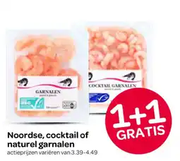 Spar Noordse, cocktail of naturel garnalen aanbieding