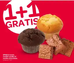 Spar SPAR brownie, muffin vanille of muffin chocolade aanbieding
