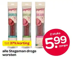 Spar alle Stegeman droge worsten aanbieding