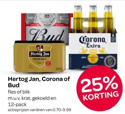 Spar Hertog Jan, Corona of Bud aanbieding