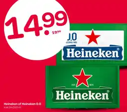 Spar Heineken of Heineken 0.0 aanbieding
