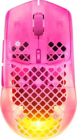 Coolblue SteelSeries Aerox 3 Gen 2 Draadloze Gaming Muis Magenta aanbieding