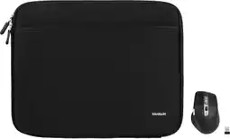 Coolblue BlueBuilt Laptophoes breedte 33 cm 14 inch M Zwart + Maximus Muis aanbieding