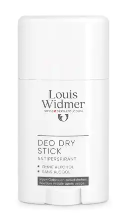 De Online Drogist Louis Widmer Deo Dry Stick Antiperspirant Licht Geparfumeerd aanbieding