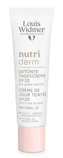 De Online Drogist Louis Widmer Nutriderm Getinte Dagcrème UV 20 Naturel 01 Zonder Parfum aanbieding